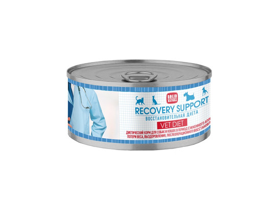 Корм Solid Natura VET д/к и собак 100г Recovery Support, конс.