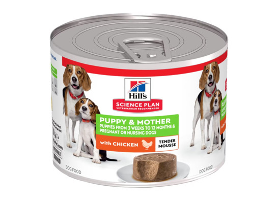 Hill's для щенков Science Plan Puppy & Mother, курица-мусс, 0.2кг