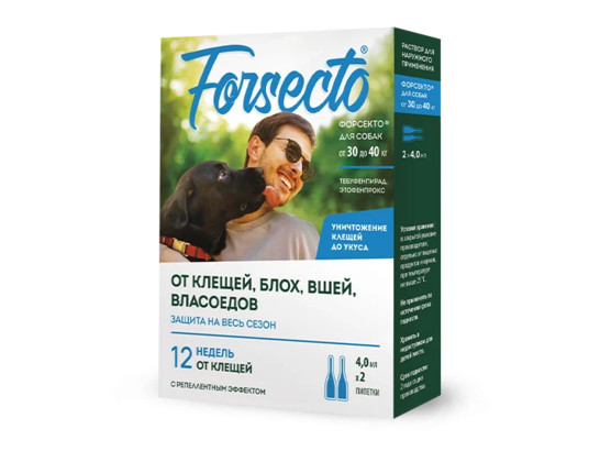 Forsecto® капли для собак от 30 до 40 кг (4,0 мл)