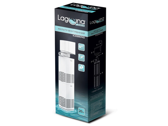 Фильтр внутренний Laguna ICEBERG JY800F 20Вт, 880л/ч, 95*60*310мм
