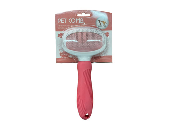 Пуходерка Pet comb 7*9см, пластик, капля, р-р М