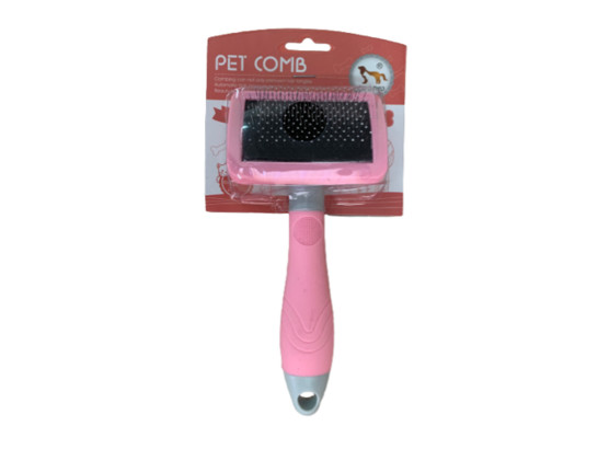 Пуходерка Pet comb 5*7см, пластик, капля, р-р S