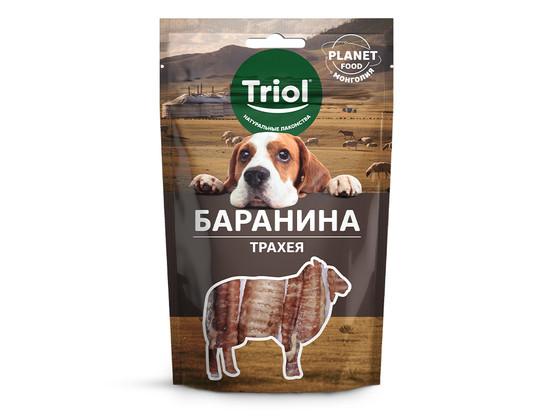 Лакомство д/собак Триол Planet Food Трахея баранья, 30г