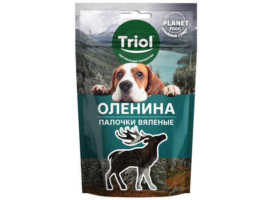 Лакомство д/собак Триол Planet Food Оленина, 40г