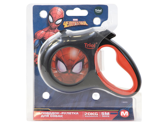 Рулетка Триол-Дисней Marvel Человек-паук M, 5м до 20кг, лента
