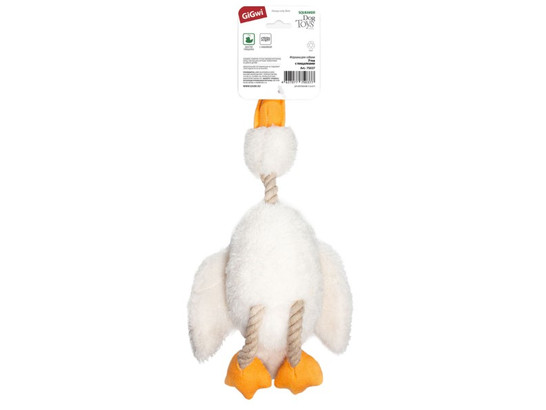 Игрушка д/с GiGwi Catch & Fetch Утка с пищалкой, 36см