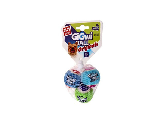 Игрушка д/с GiGwi BALL Originals Три мяча с пищалкой, 4.8см