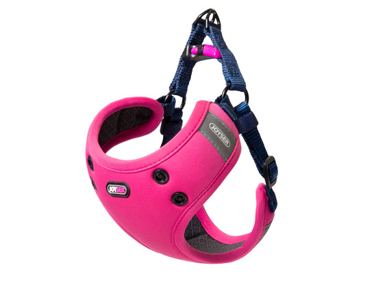Шлейка мягкая д/с Триол JOYSER Walk Mood Harness S, шея 37/грудь 36-42 см, розовая