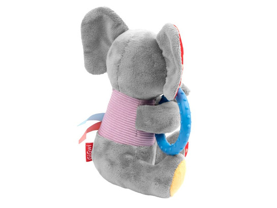 Игрушка д/с GiGwi Plush Friendz Слон с кольцом, 17 см