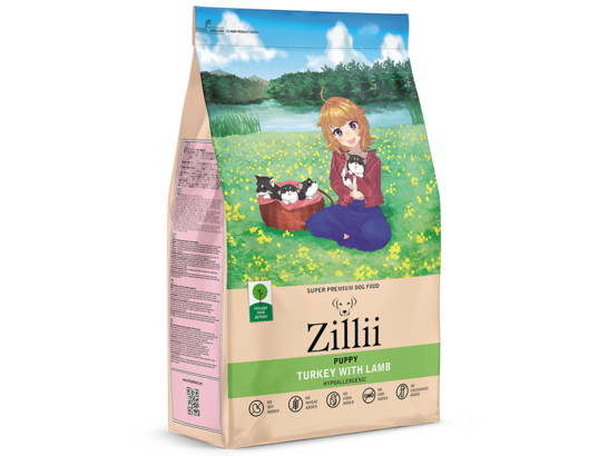 ZILLII Puppy для щенков всех пород Индейка с Ягнёнком, 3.0кг