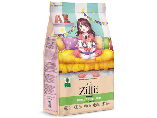 ZILLII Kitten для котят, Индейка с Ягнёнком, 0.4кг
