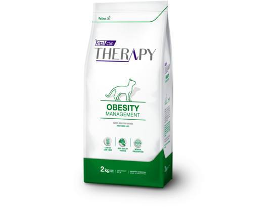 Vitalcan Therapy Feline Obesity Management для кошек, для снижения веса, 2 кг