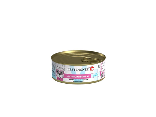 BEST DINNER для собак Gastro Intestinal, Телятина/потрошки, 0.1кг, конс.