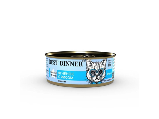 BEST DINNER для кошек и котят с 6 мес. RENAL, 0.1кг, конс.