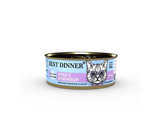 BEST DINNER  для кошек и котят с 6 мес. URINARY, 0.1кг, конс.