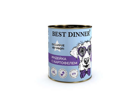 BEST DINNER для собак URINARY, 0.34кг, конс.