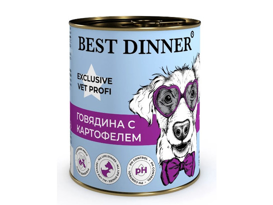 BEST DINNER для собак URINARY, 0.34кг, конс.