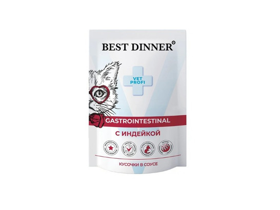 BEST DINNER для кошек Gastro Intestinal, 0.085кг, пауч