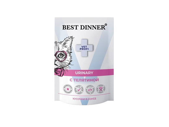 BEST DINNER для кошек URINARY, 0.085кг, пауч