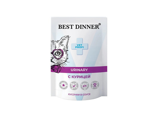 BEST DINNER для кошек URINARY, 0.085кг, пауч