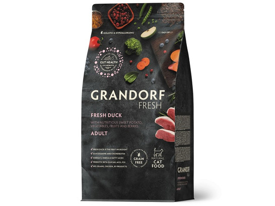 GRANDORF Fresh Cat ADULT Duck&Sweet Potato (Свежее мясо утки с бататом для кошек) 2.0кг