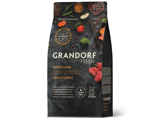 GRANDORF Fresh Cat LARGE Lamb&Sweet Potato (Свежее мясо ягненка с бататом для крупных кошек) 0.4кг