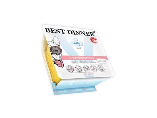 BEST DINNER для собак Gastro Intestinal, Индейка, 0.1кг, ламистр.