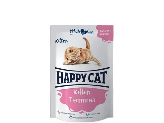 HAPPY CAT для котят , 0.085кг, пауч