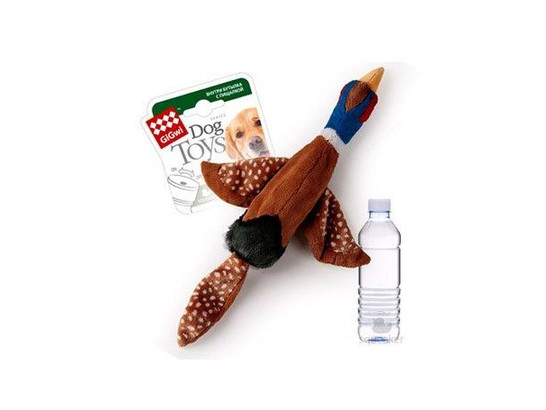 Игрушка д/с GiGwi Catch & Fetch Птица с бутылкой-пищалкой, 57см