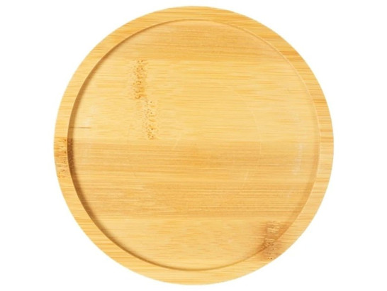 Миска Mr.Kranch Bamboo Пончик керамическая на бамбуковой подставке 0.25л
