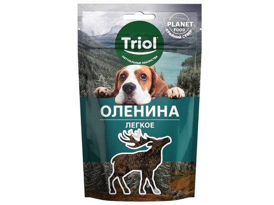 Лакомство д/собак Триол Planet Food Легкое оленя, 30г