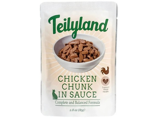 Teilyland для кошек нежные кусочки в соусе, 0.085кг, пауч