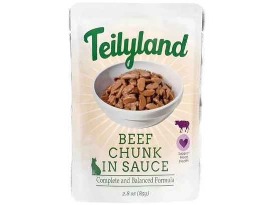 Teilyland для кошек нежные кусочки в соусе, 0.085кг, пауч