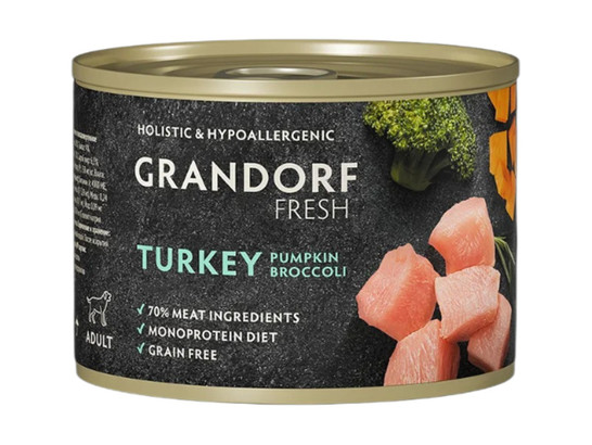 GRANDORF FRESH для собак Паштет, 0.2кг конс.