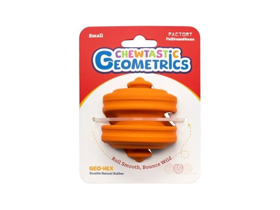 Игрушка интерактивная д/с Chewtastic Geometrics Geo-Hex из натур.каучука, d 6.2см