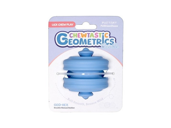 Игрушка интерактивная д/с Chewtastic Geometrics Geo-Hex из натур.каучука, d 6.2см
