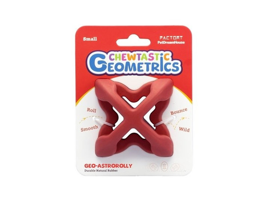 Игрушка интерактивная д/с Chewtastic Geometrics Geo-AstroRolly из натур.каучука, d 7.0см