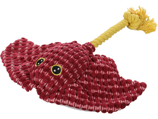 Игрушка д/с Трикси Морской скат,  32.2*38*6.8см, бордовый