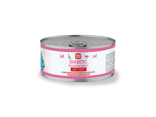Корм Solid Natura VET д/к 100г Diabetic, конс.