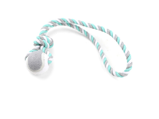 Игрушка д/с Триол PUPPY Верёвка c петлей, мяч, 30см