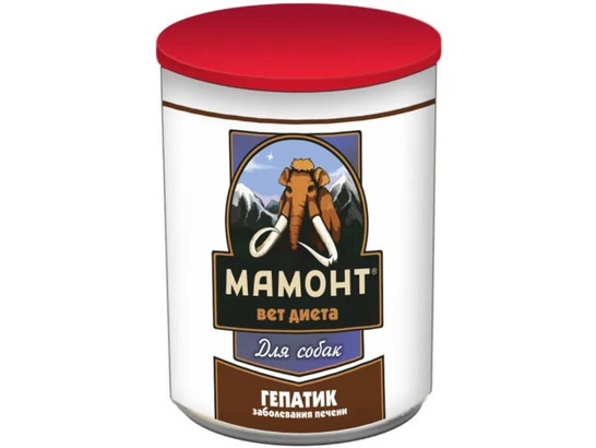 Мамонт VET Diet для собак Hepatic 0.525кг, конс.