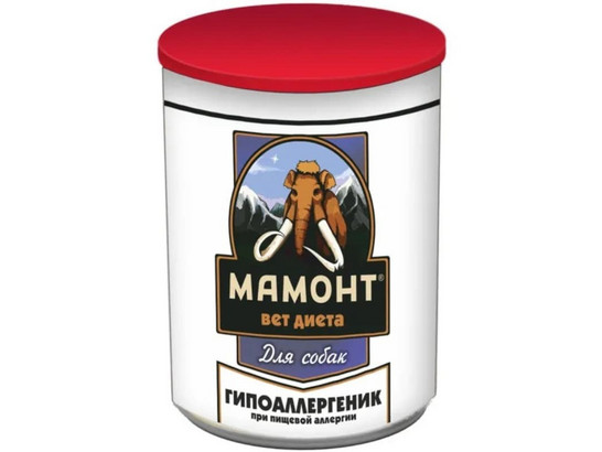 Мамонт VET Diet для собак Hypoallergenic 0.525кг, конс.