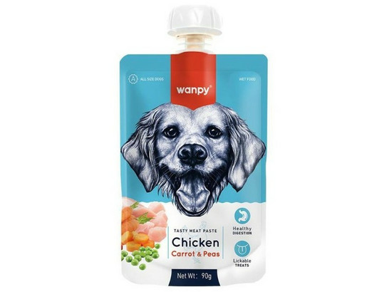 Дополнительный корм Wanpy Dog д/с 90г Мясной мусс