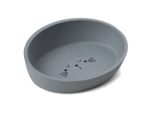 Миска из бамбука на резинке Триол Natural Кошечка, 0.24л