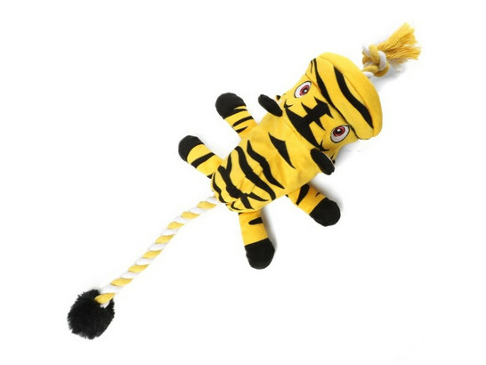 Игрушка д/с GiGwi CATCH & FETCH Тигр с кабаном на веревке, 53см