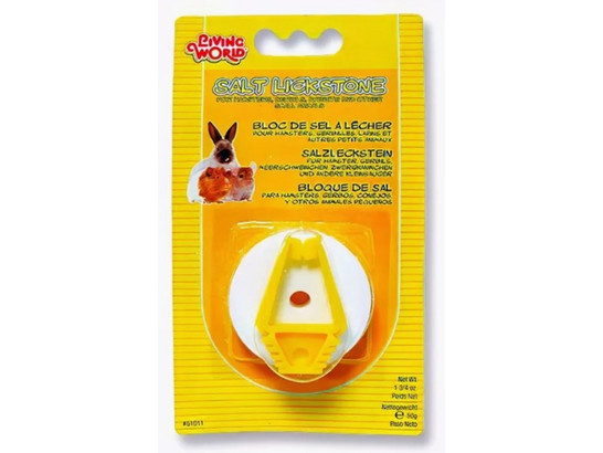 Минеральный камень д/грызунов с пластиковой ручкой Living World, 50г