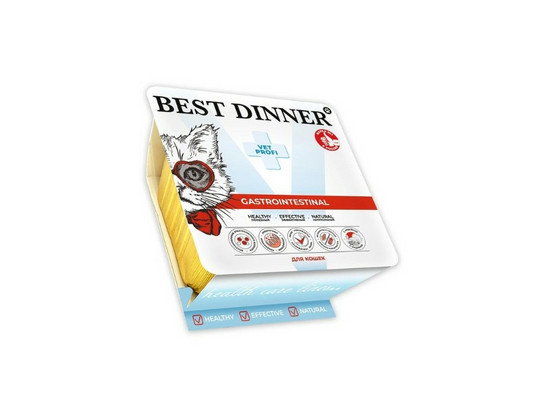 BEST DINNER для кошек Gastro Intestinal, индейка, 0.1кг, ламистр